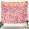 Pink Leopard Print Girly Tapestry,Kids Girls Woman Room Decor,Abstract Cheetah Skin Vivid Wall Tapestries,Wild Animals Hair Wall Hanging,Rustic Romantic Home Wall Decor,Medium 59.1 x 59.1 Inches view 1