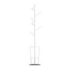 GHQYP Metal Coat Rack Coat Stand with Umbrella Stand and 6 Hooks Free Standing Coat Tree Marble Base Coat Hanger Stand for Bedroom view 1