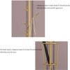 GHQYP Metal Coat Rack Coat Stand with Umbrella Stand and 6 Hooks Free Standing Coat Tree Marble Base Coat Hanger Stand for Bedroom view 4