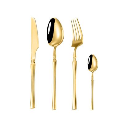32 Piece Gold Silverware Set for 8 Cutlery Sets Premium Stainless Steel Flatware Set Home Kitchen Wedding Restaurant Tableware Utensils Include Knifes Teaspoons Forks and Spoons Set