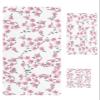 3 Piece Bath Towel Set, Pink Flower Luxury Towels Set for Bathroom Soft Bath Shower Towels Absorbent Bathroom Towels Set ( 1 Bath Towel, 1 Hand Towel, 1 Washcloth ) Rural Blooming Peach Blossom view 1