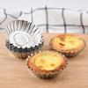 30Pcs Egg Tart Mold Reusable Stainless Steel Cupcake Cake Muffin Mold for Baking Non-stick Mini Tart Tin Pans view 1