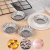 30Pcs Egg Tart Mold Reusable Stainless Steel Cupcake Cake Muffin Mold for Baking Non-stick Mini Tart Tin Pans view 2