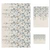 3 Piece Bath Towel Set, Gray and Blue Floral Towels Set for Bathroom Soft Shower Towels Absorbent Bathroom Towels Set ( 1 Bath Towel, 1 Hand Towel, 1 Washcloth ) Rural Flower Drape Burlap Backdrop view 1