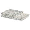 3 Piece Bath Towel Set, Gray and Blue Floral Towels Set for Bathroom Soft Shower Towels Absorbent Bathroom Towels Set ( 1 Bath Towel, 1 Hand Towel, 1 Washcloth ) Rural Flower Drape Burlap Backdrop view 2