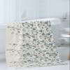 3 Piece Bath Towel Set, Gray and Blue Floral Towels Set for Bathroom Soft Shower Towels Absorbent Bathroom Towels Set ( 1 Bath Towel, 1 Hand Towel, 1 Washcloth ) Rural Flower Drape Burlap Backdrop view 3