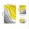 3 Piece Bath Towel Set, Yellow and Gray Luxury Towels Set for Bathroom Soft Bath Shower Towels Absorbent Bathroom Towels Set ( 1 Bath Towel, 1 Hand Towel, 1 Washcloth ) Abstract Ombre Geometric view 4