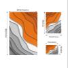 3 Piece Bath Towel Set, Orange and Gray Luxury Towels Set for Bathroom Soft Bath Shower Towels Absorbent Bathroom Towels Set ( 1 Bath Towel, 1 Hand Towel, 1 Washcloth ) Abstract Ombre Geometric view 4