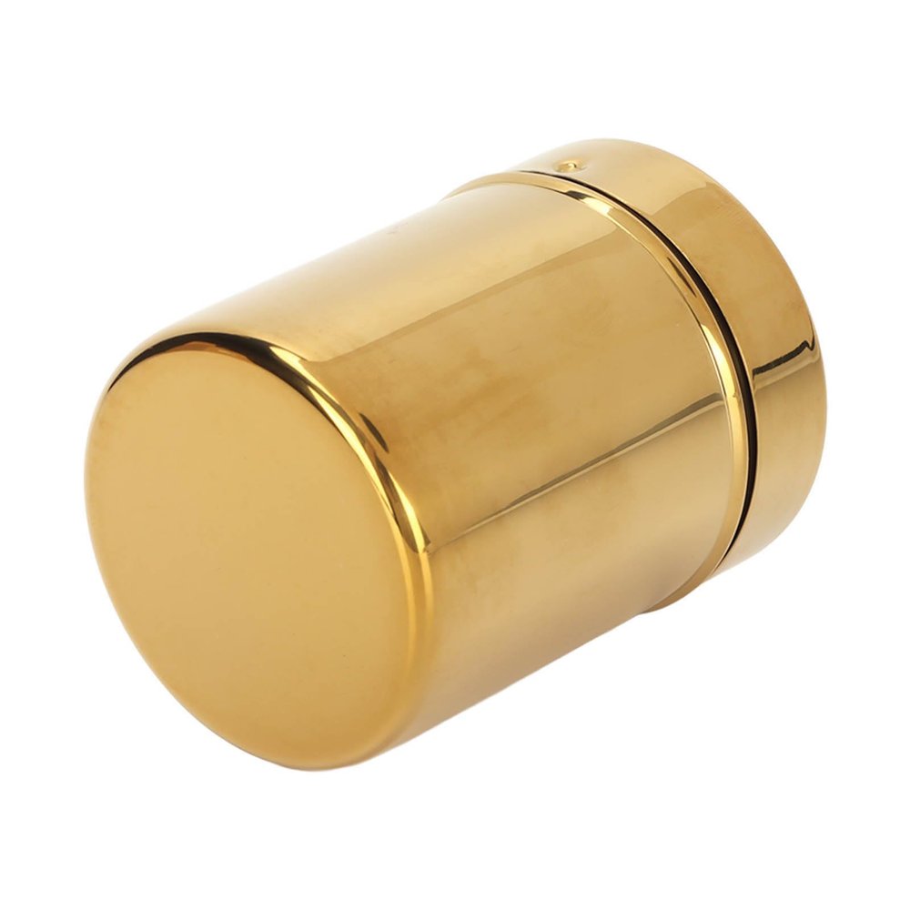 Aqur2020 Stainless Steel Rust Resistance Gold Fine Mesh Powder Sugar Shaker Powder Shaker Powder Sugar Shaker Duster Kitchen Supplies