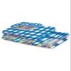 3 Piece Bath Towel Set, Floral Luxury Towels Set for Bathroom Soft Bath Shower Towels Absorbent Bathroom Towels Set ( 1 Bath Towel, 1 Hand Towel, 1 Washcloth ) Tulip Lavender Flowers Blue Checkered view 2