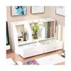 ABGRC Bookcase Multifunctional Desktop Bookshelf Wood Bookshelf Modern Display Shelf Rack Freestanding Countertop Stable and Reliable Stable view 1