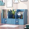 ABGRC Bookcase Multifunctional Desktop Bookshelf Wood Bookshelf Modern Display Shelf Rack Freestanding Countertop Stable and Reliable Stable view 4