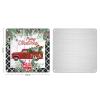 Christmas Metal Sign Sheep Red Truck Tin Sign Berries Wreath Buffalo Plaid Wood Grain Signs Retro Farmhouse Hanging Poster Retro Wall Art for Garage Garden Front Door Porch 12x12in view 3