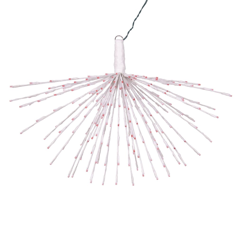 Vickerman 240Lt x 32" White Starburst Pink 5mm LED Lights.