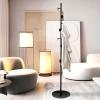 Aolohomy Coat Tree Freestanding, Metal Coat Rack Tree with 8 Hooks, Free Standing Hanger for Hats Scarves Purses Umbrellas, Coat Stands with Stable Base for Entryway Bedroom, Black view 2
