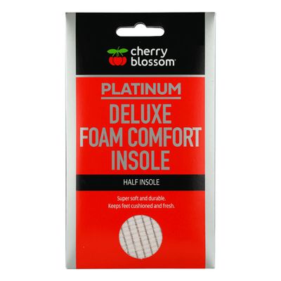 Cherry Blossom Deluxe Foam Comfort Insole Half | UK Size 7-8 | Cushioned Latex Insoles Provide Lasting Comfort
