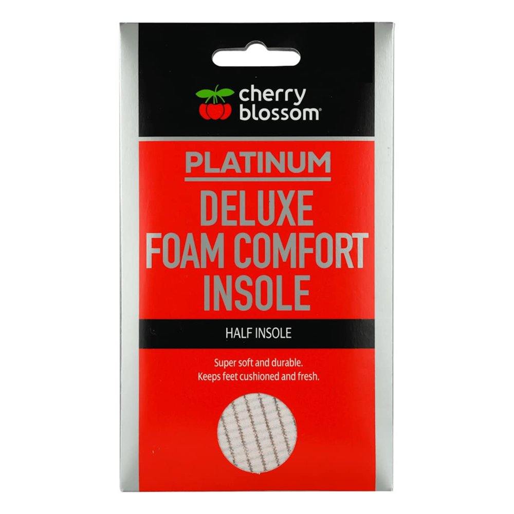 Cherry Blossom Deluxe Foam Comfort Insole Half | UK Size 7-8 | Cushioned Latex Insoles Provide Lasting Comfort