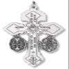 Bulk Pack of 25 Pardon Indulgence Crucifix Triple Threat Crucifix Cross for Rosary Making with St Benedict Medal and Miraculous Medal 2 18 Inch Silver Oxidized Italian Crucifix Catholic Rosary view 3