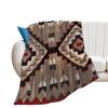 1940 Navajo Woven Tapestry with Arrows. Flannel Fleece Throw Blankets 50"X40" Lightweight Fluffy Winter Fall Blanket Cozy Soft Fuzzy Plush Home Decor for Couch Bed Sofa Bedroom Living Room Travel view 2