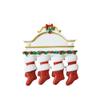 2025 Mantel Family Personalized Christmas Ornament Custom Holiday Keepsake with Names Unique for Families, Parents, Grandparents Custom Xmas Tree Decoration (Family of 8) view 2