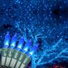 Holiday Essence Blue LED Xmas String Light 100 Count Green Wire 26.9 Ft Incandescent Hanukkah Traditional Light for Indoor Outdoor Home Dcor, Wedding Lighting Decoration view 2
