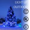 Holiday Essence Blue LED Xmas String Light 100 Count Green Wire 26.9 Ft Incandescent Hanukkah Traditional Light for Indoor Outdoor Home Dcor, Wedding Lighting Decoration view 3