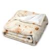 3D Funny Realistic Food Burritos Tortilla Flannel Fleece Throw Blankets 50"X40" Soft Cozy Fluffy Winter Fall Blanket Cozy Soft Fuzzy Plush Home Decor for Couch Bed Sofa Living Room Bedroom view 3