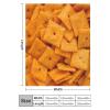 3D Funny Realistic Food Cheese Cracker Flannel Fleece Throw Blankets 50"X40" Soft Cozy Fluffy Winter Fall Blanket Cozy Soft Fuzzy Plush Home Decor for Couch Bed Sofa Living Room Bedroom view 2
