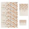 3 Piece Bath Towel Set, Gray and Orange Floral Towels Set for Bathroom Soft Shower Towels Absorbent Bathroom Towels Set ( 1 Bath Towel, 1 Hand Towel, 1 Washcloth ) Rural Flower Drape Burlap Backdrop view 1