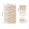 3 Piece Bath Towel Set, Gray and Orange Floral Towels Set for Bathroom Soft Shower Towels Absorbent Bathroom Towels Set ( 1 Bath Towel, 1 Hand Towel, 1 Washcloth ) Rural Flower Drape Burlap Backdrop view 4