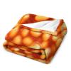 3D Funny Realistic Food Baked Beans Flannel Fleece Throw Blankets 50"X40" Soft Cozy Fluffy Winter Fall Blanket Cozy Soft Fuzzy Plush Home Decor for Couch Bed Sofa Living Room Bedroom view 3