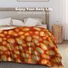 3D Funny Realistic Food Baked Beans Flannel Fleece Throw Blankets 50"X40" Soft Cozy Fluffy Winter Fall Blanket Cozy Soft Fuzzy Plush Home Decor for Couch Bed Sofa Living Room Bedroom view 4