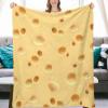3D Funny Realistic Food Cheese Flannel Fleece Throw Blankets 50"X40" Soft Cozy Fluffy Winter Fall Blanket Cozy Soft Fuzzy Plush Home Decor for Couch Bed Sofa Living Room Bedroom view 1