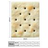 3D Funny Realistic Food Saltine Cracker Flannel Fleece Throw Blankets 50"X40" Soft Cozy Fluffy Winter Fall Blanket Cozy Soft Fuzzy Plush Home Decor for Couch Bed Sofa Living Room Bedroom view 2