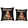 16th Vintage Birthday Boys Girls Awesome Since 2008 Throw Pillow view 3