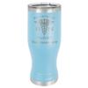 LaserGram 14oz Vacuum Insulated Pilsner Mug, RN Registered Nurse, Personalized Engraving Included (Light Blue) view 1