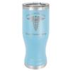 LaserGram 14oz Vacuum Insulated Pilsner Mug, Pediatrics, Personalized Engraving Included (Light Blue) view 1