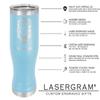 LaserGram 14oz Vacuum Insulated Pilsner Mug, Pediatrics, Personalized Engraving Included (Light Blue) view 4