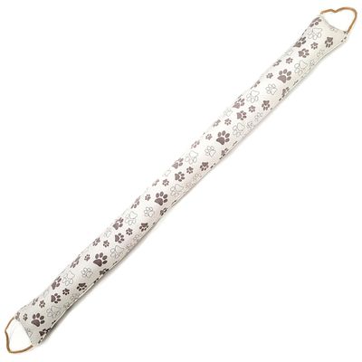 Roe & Moe PAW Print Draft Stopper, Door Bottom Hot/Cold Air Blocker Noise Reducer Insulation Sound Proof Weather Strip Seal, 38 x 4 inches, with 2 Loops - Ideal for 36 inch Door