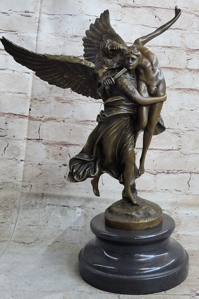 Bronze Statue Signed Gloria Victis by Mercie Sculpture Figurine Figure Decorative Hot Cast by European Finery