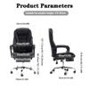 Executive Chair Home Wide Back Computer Chair, Comfortable Executive Chair with Linked Armrests, 360 Swivel Gaming Chair with Leg Rest, Easy to Assemble, Load Bearing 150kg view 2