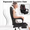 Executive Chair Home Wide Back Computer Chair, Comfortable Executive Chair with Linked Armrests, 360 Swivel Gaming Chair with Leg Rest, Easy to Assemble, Load Bearing 150kg view 3