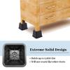 BTSD-home Bed Risers 3 inch Heavy Duty Furniture Risers for Sofa Couch Great for Under Bed Storage Set of 8 view 4