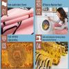 Aidatain Mayan Calendar Tapestry Aztec Calendar Tapestry Wall Art Decor Mystical Ancient Maya Animal Mural Pattern Tapestries Flannel Wall Hanging for Dorm Bedroom Living Room 80x60 Inches GTZYAT056 view 4