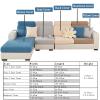 cjc Magic Sofa Cover, Universal Stretch Chaise Sofa Slipcovers, L Shaped Couch Covers for Sectional Sofa Cushion Slipcovers(Weave Grey, Chaise Covers) view 2
