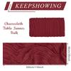 12 Pack Cheesecloth Table Runner, Runner Gauze Boho Wedding Decor Romantic Table Runner for Wedding Birthday Party(35" x 118") (Wine Red) view 2