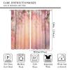 Cherry Blossom Curtain, Watercolor Hand Painted Flower Girls Bedroom Living Room Decorative Curtain,Pink 84x84in view 2
