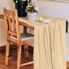 12 Pack Cheesecloth Table Runner, Runner Gauze Boho Wedding Decor Romantic Table Runner for Wedding Birthday Party(35" x 118") (Light Brown) view 4