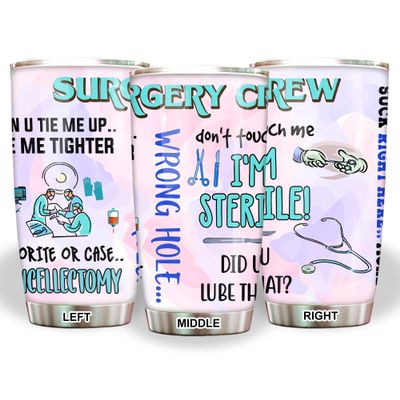 MEDROC Surgical Tech Tumbler Stainless Steel 20oz, Surgery Crew OR Gift For Birthday Christmas, Surgical Tech Week Gifts For Surgeon Assistant OR Nurse OR Staffs Women Men, Scrub Tech Tumbler Wrap