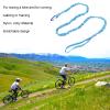Bike Tow Rope, 1.7M Stretchable Bike Tow Rope, Kids Bike Elastic Tow Rope Can Ride Further with Your Kids, Portable Tow Rope Can Be Used for Towing Bike Also for Running or Training(Blue) view 3